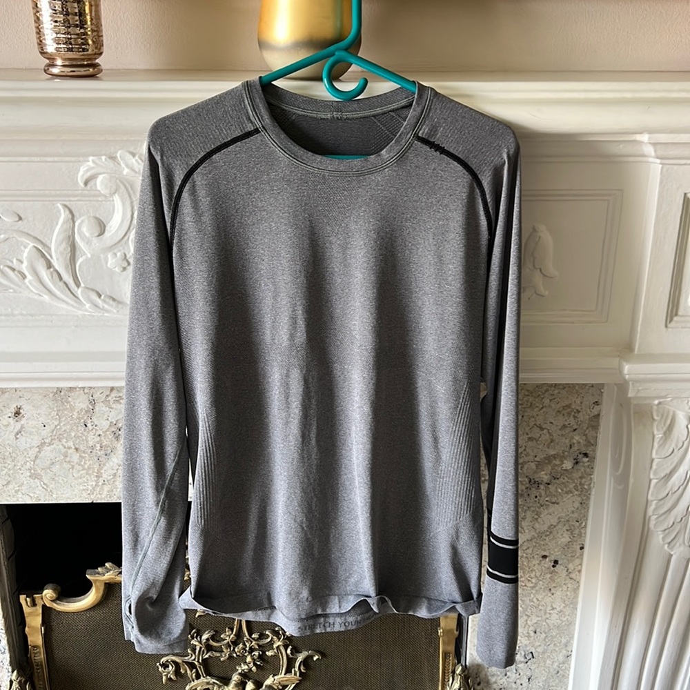 Gray Lululemon Long Sleeve special edition shirt size L